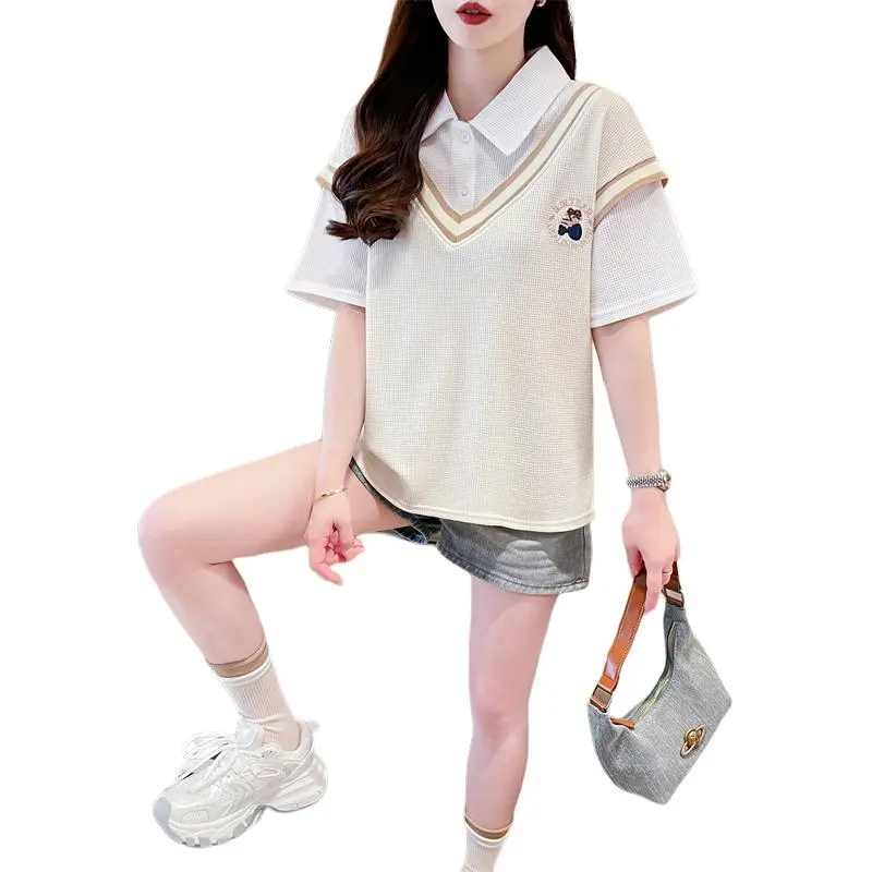 GOSO Drop Shoulder Sleeve T Shirt Women's-1