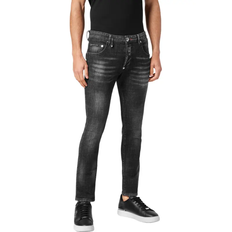 PHILIPP PLEIN Hexagon appliqué Jeans-1
