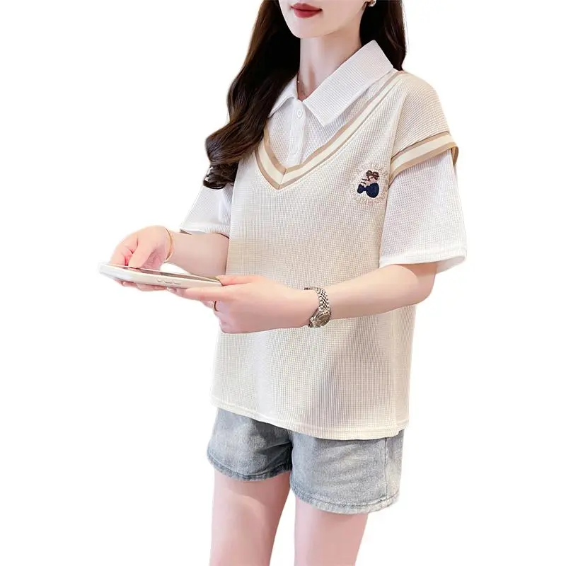 GOSO Drop Shoulder Sleeve T Shirt Women's-2