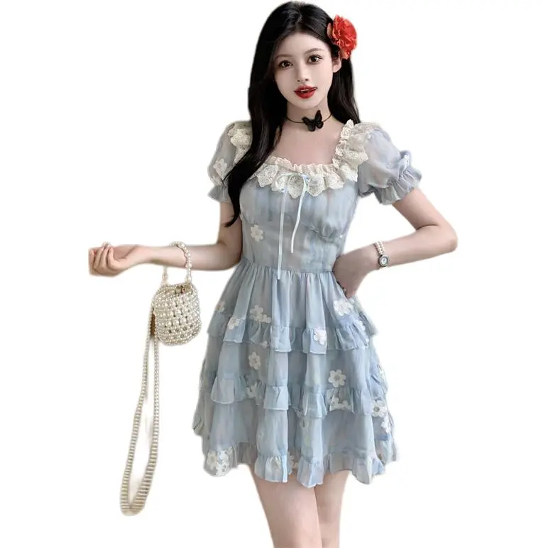 Mu Xiao Xin Short Sleeved Dress Women's-3