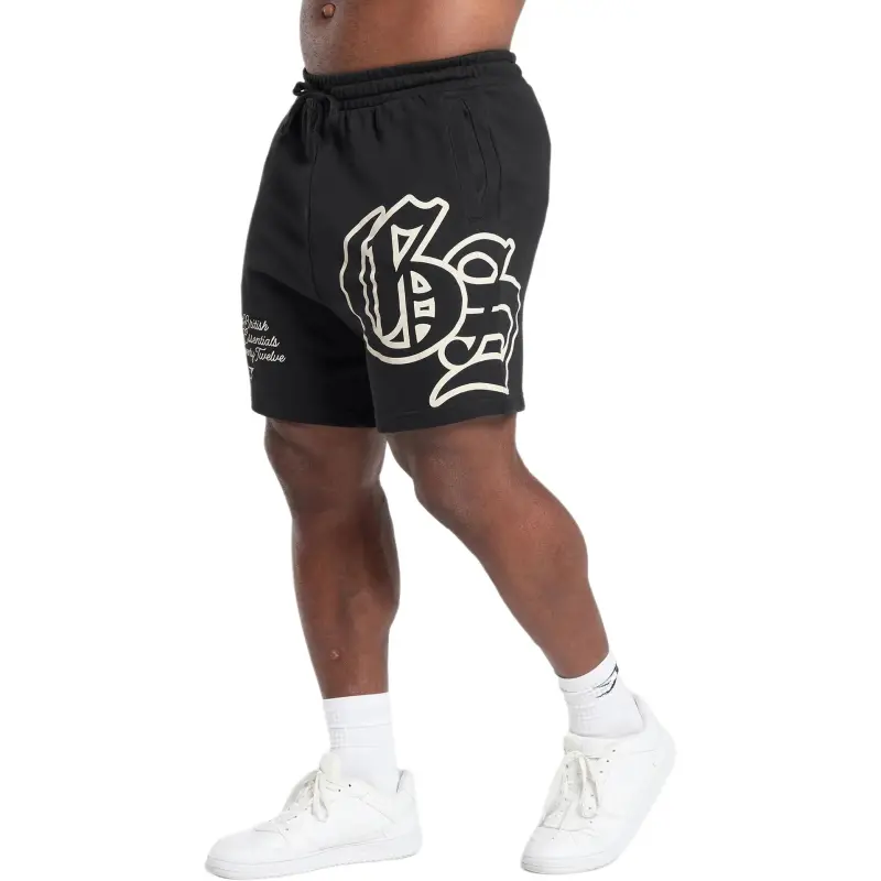GYMSHARK Varsity Graphic Casual Shorts Men's Black-2