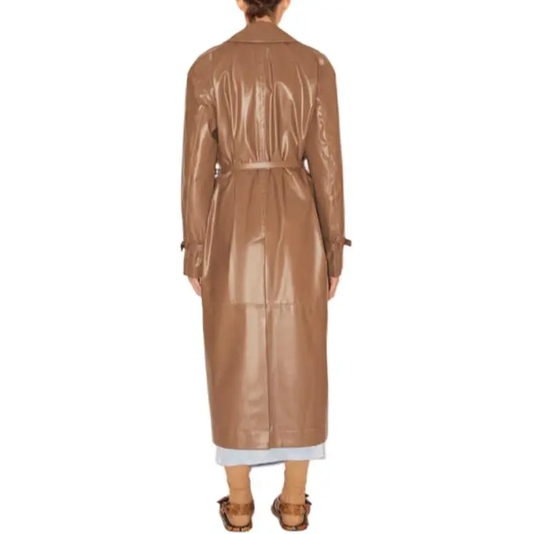 NANUSHKA Trench Coat Women's Brown-2