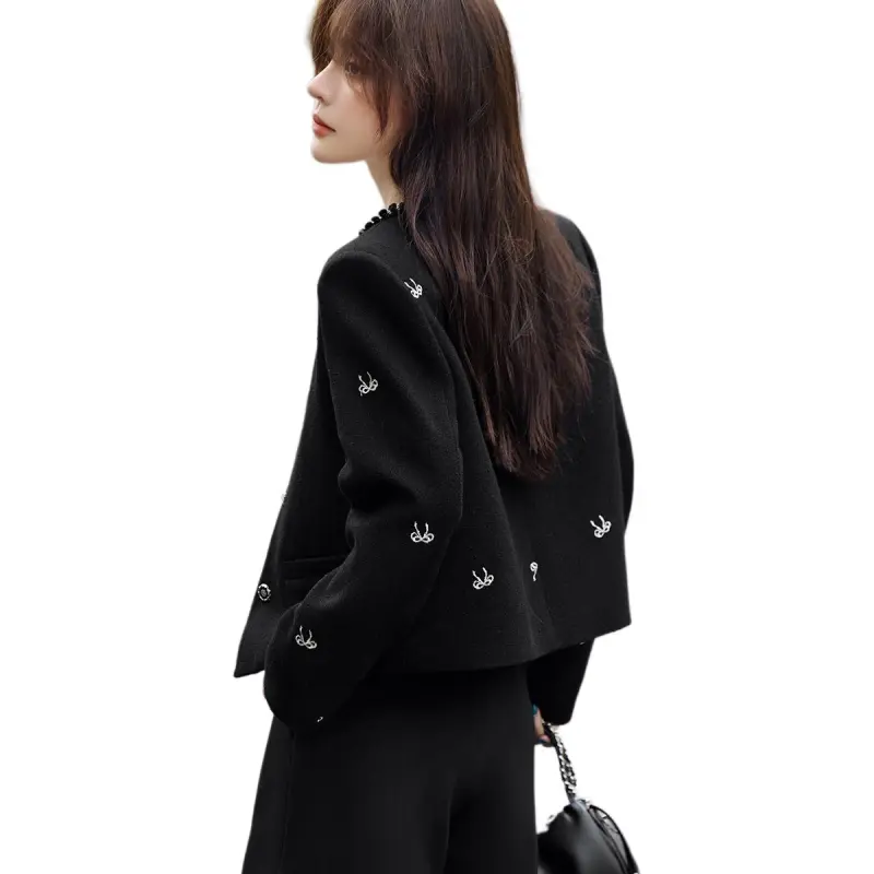 Mo Han Yi Mei Jackets Coats Women's Black-2