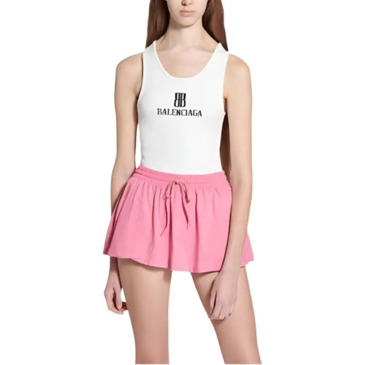 Balenciaga FW25 Tank Top Regular Fit Women's White-2