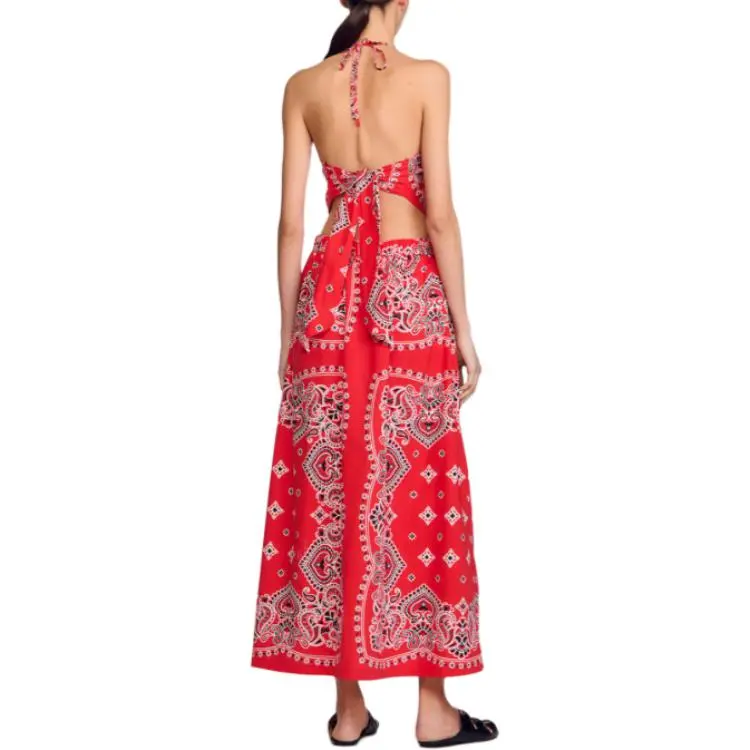 Sandro Ajaccio Midi Dress-3