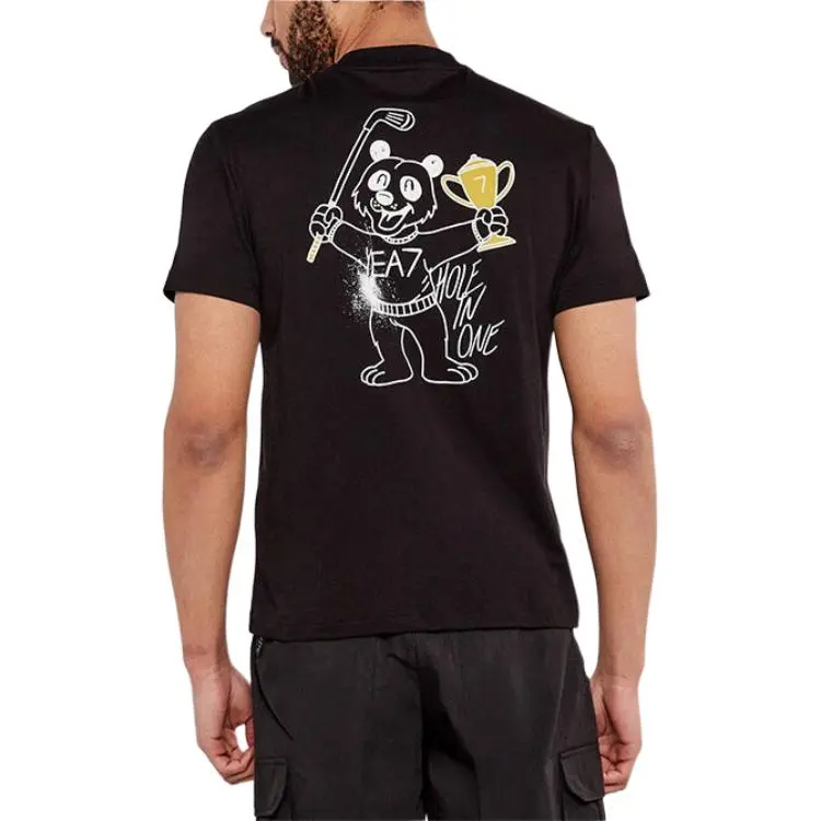 EMPORIO ARMANI EA7 SS25 T Shirt Men's Black-1