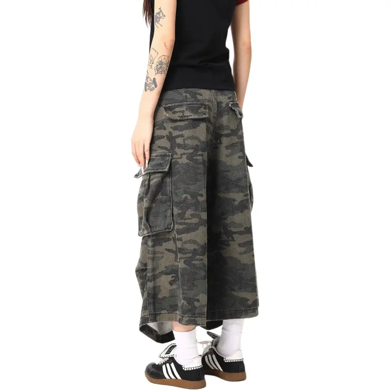 KVIV Denim Shorts Men's Camouflage -5