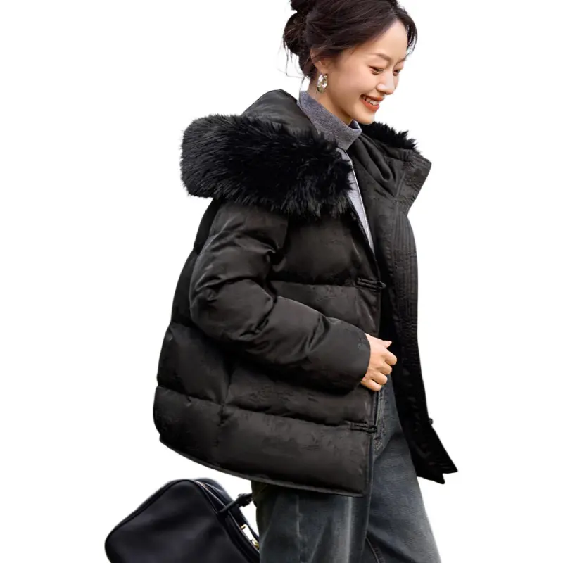 Mo Han Yi Mei Puffer Jacket Women's Black-2