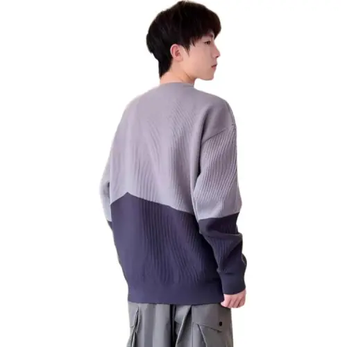Tonlion Sweaters Men Gray Green