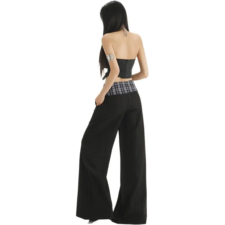 Kazakhstan Casual Pants Women's Black, Gray-2