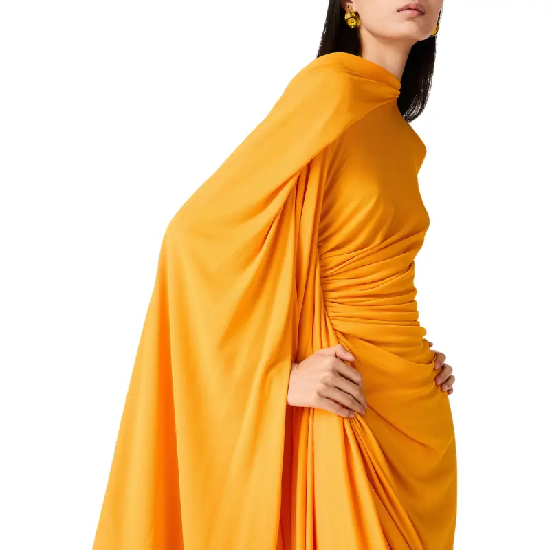 Bottega Veneta SS25 Long Sleeved Dress Women's Yellow-3