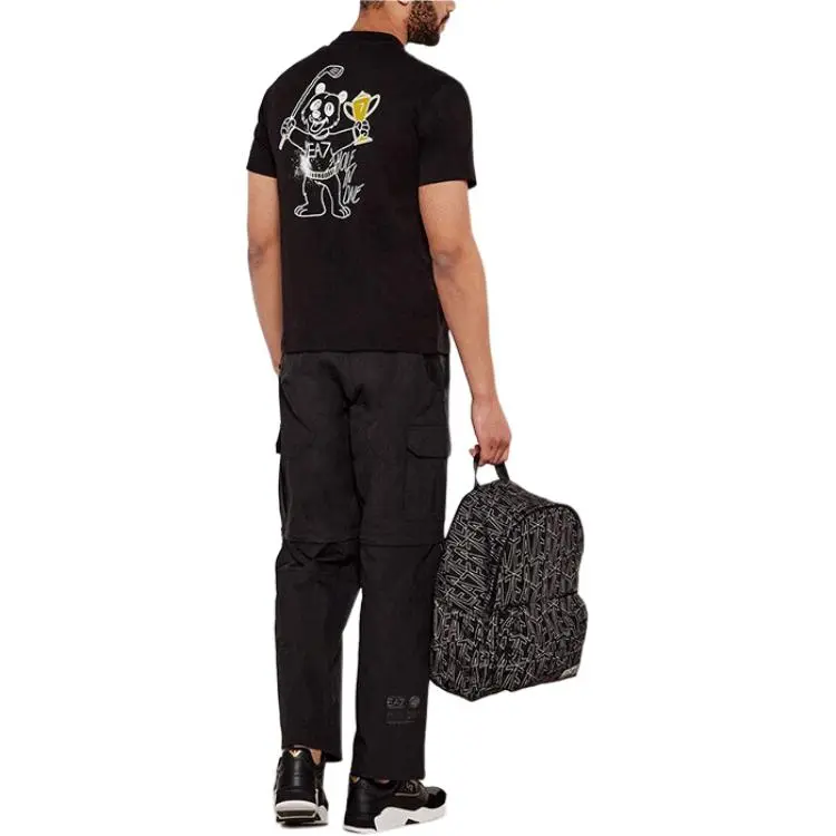 EMPORIO ARMANI EA7 SS25 T Shirt Men's Black-2