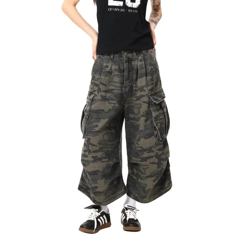 KVIV Denim Shorts Men's Camouflage -2