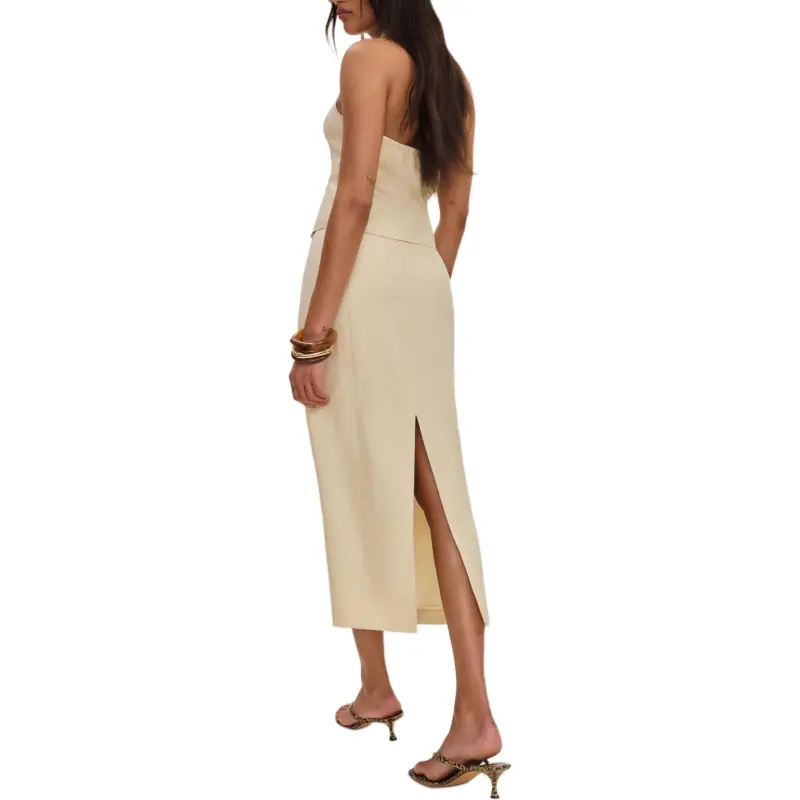 REFORMATION Hazen Linen Two Piece Skirt Set Women's-1