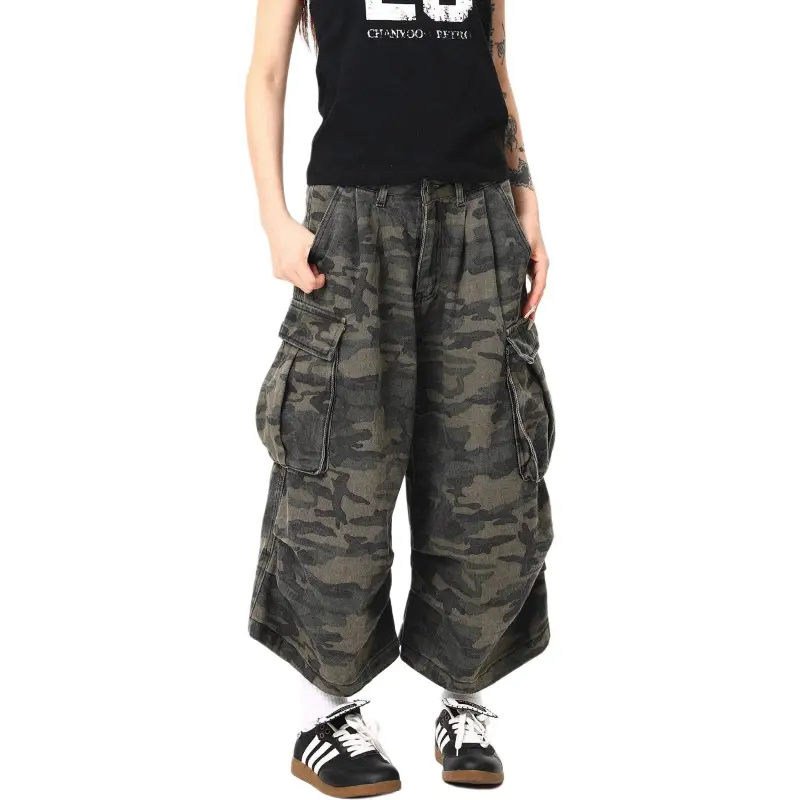KVIV Denim Shorts Men's Camouflage -3