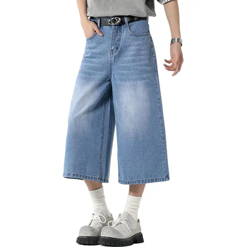 R.super Denim Shorts Unisex-9