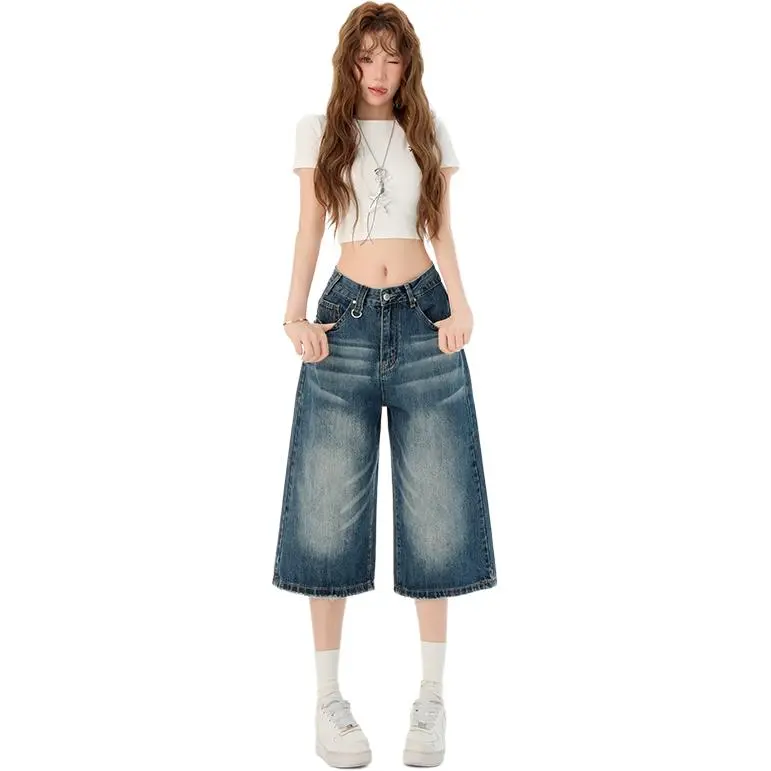 Kazakhstan Denim Shorts Women's-8