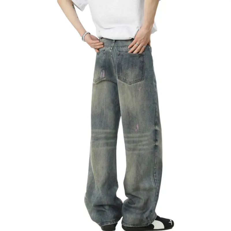 DANGERTIGER Jeans Unisex Vintage Blue-2