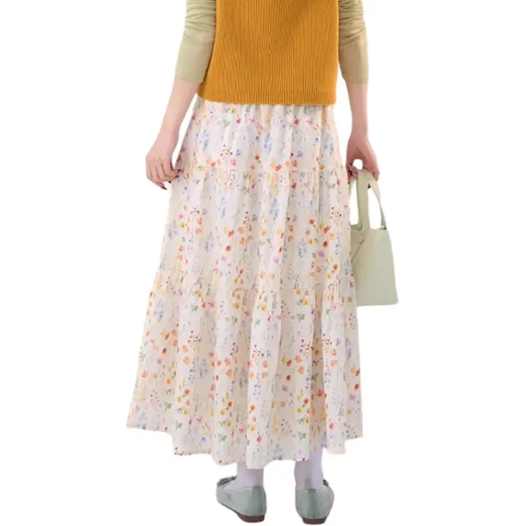 Mu Xiao Xin Casual Long Skirt Women's-4