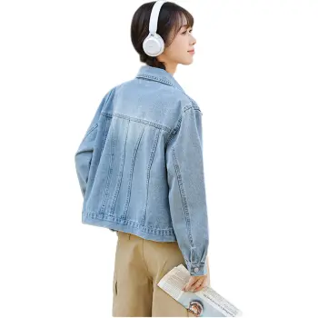 Mu Xiao Xin Denim Jacket Women's Blue