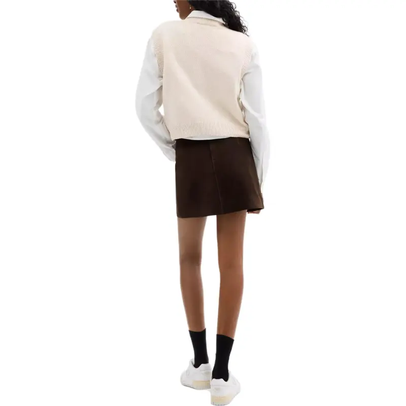 COACH Heritage Casual Short Skirts Women's Brown-2