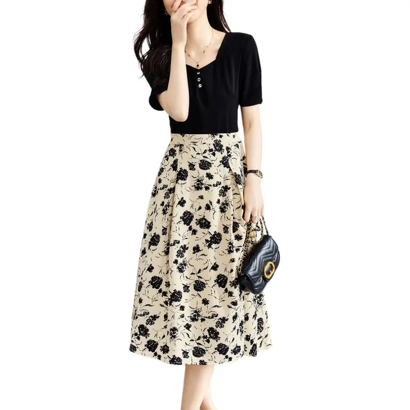 XWI Short Sleeved Dress Women's Black-2