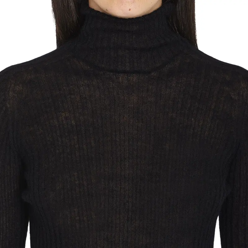 SAINT LAURENT Turtleneck Knitted Jumper-4