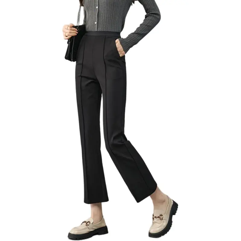 YALIDA Casual Pants Women's Meteorite Black-2