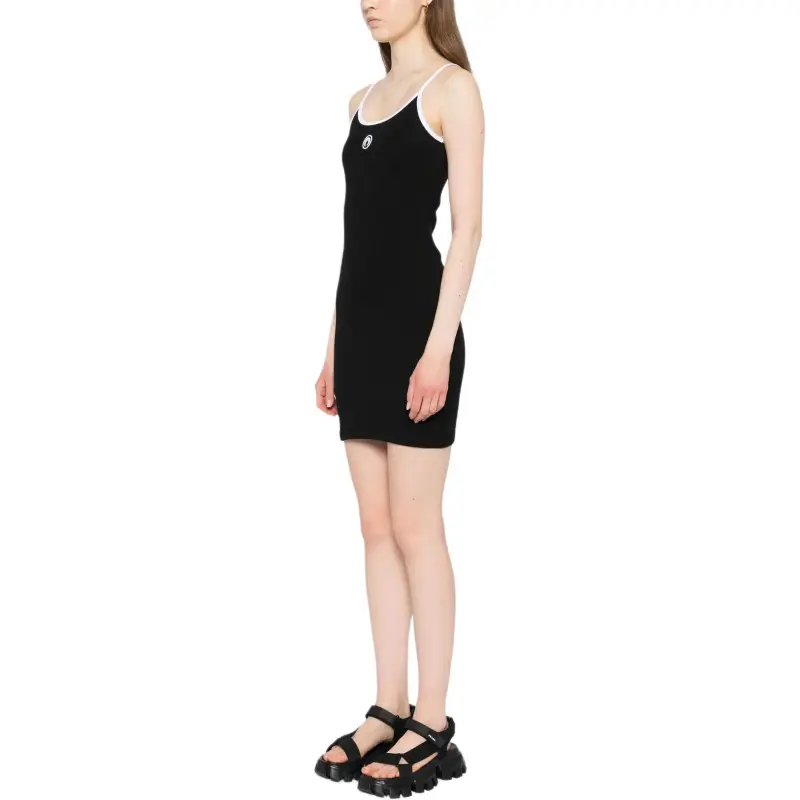Marine Serre Moon logo Jersey Dress-3