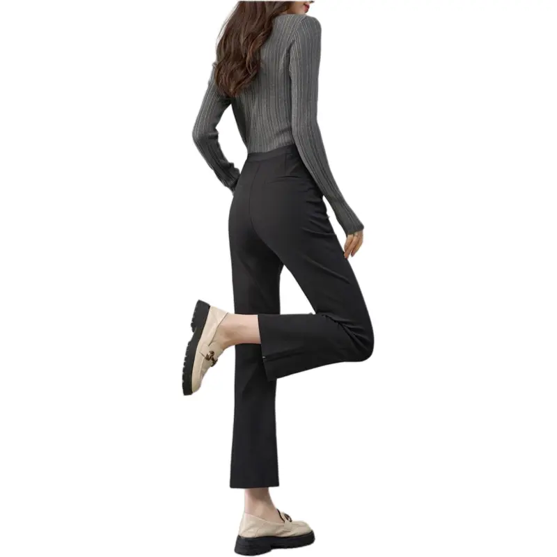 YALIDA Casual Pants Women's Meteorite Black-1