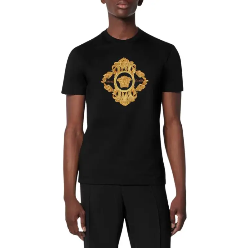 VERSACE BAROQUE T Shirt Men's Black-2