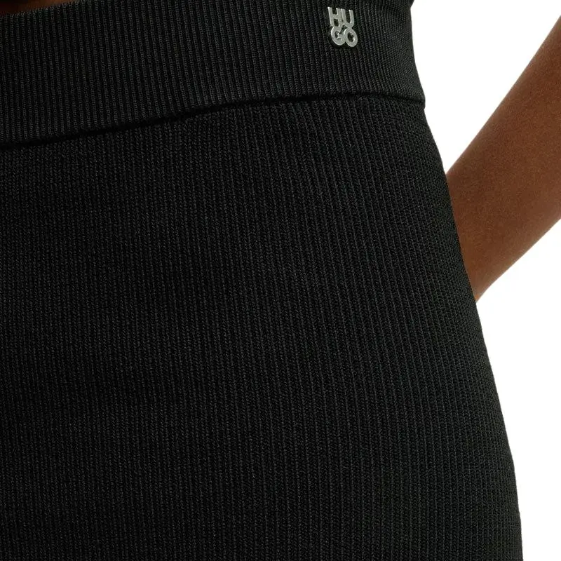 HUGO BOSS Knit Long Skirt Women's Black-4
