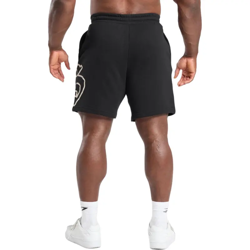 GYMSHARK Varsity Graphic Casual Shorts Men's Black-1