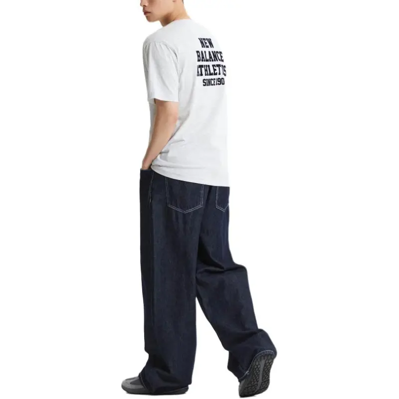 New Balance UNI Athletics T Shirt Men's Gray-3