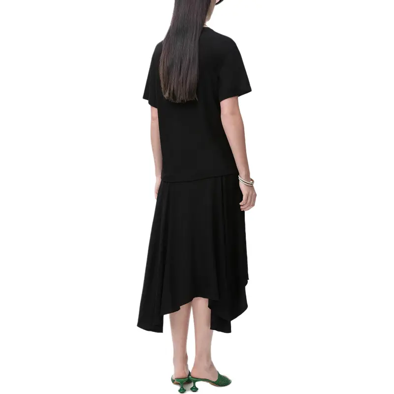 LOEWE Paula's Ibiza Short Sleeved Dress Women's Black-1