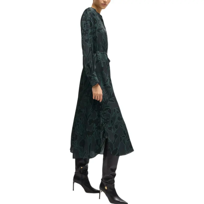 HUGO BOSS Long Sleeved Dress Women's Multicolor-3
