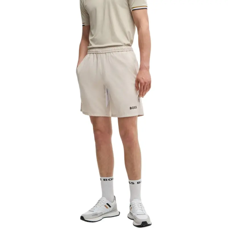 HUGO BOSS x Matteo Berrettini FW24 Casual Shorts Men's Light Beige-2