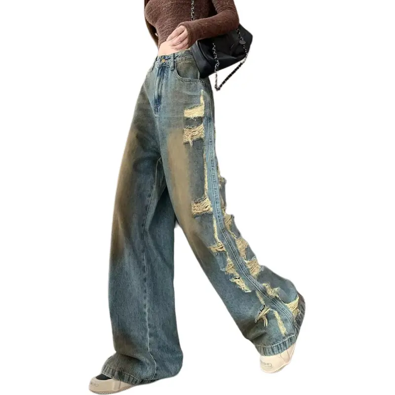 Ordifen Jeans Women's Vintage Blue-2