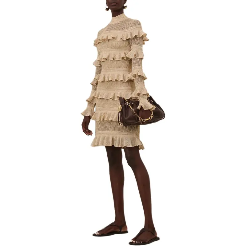 Zimmermann SS25 Long Sleeved Dresses Women's Brown-4