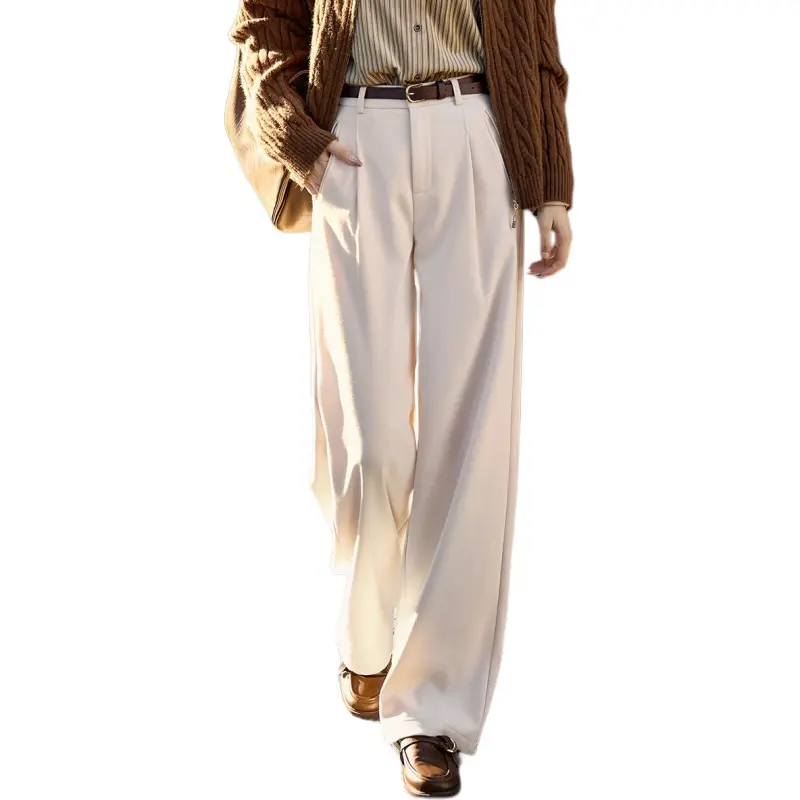 Mo Han Yi Mei Casual Pants Women's Ecru-1