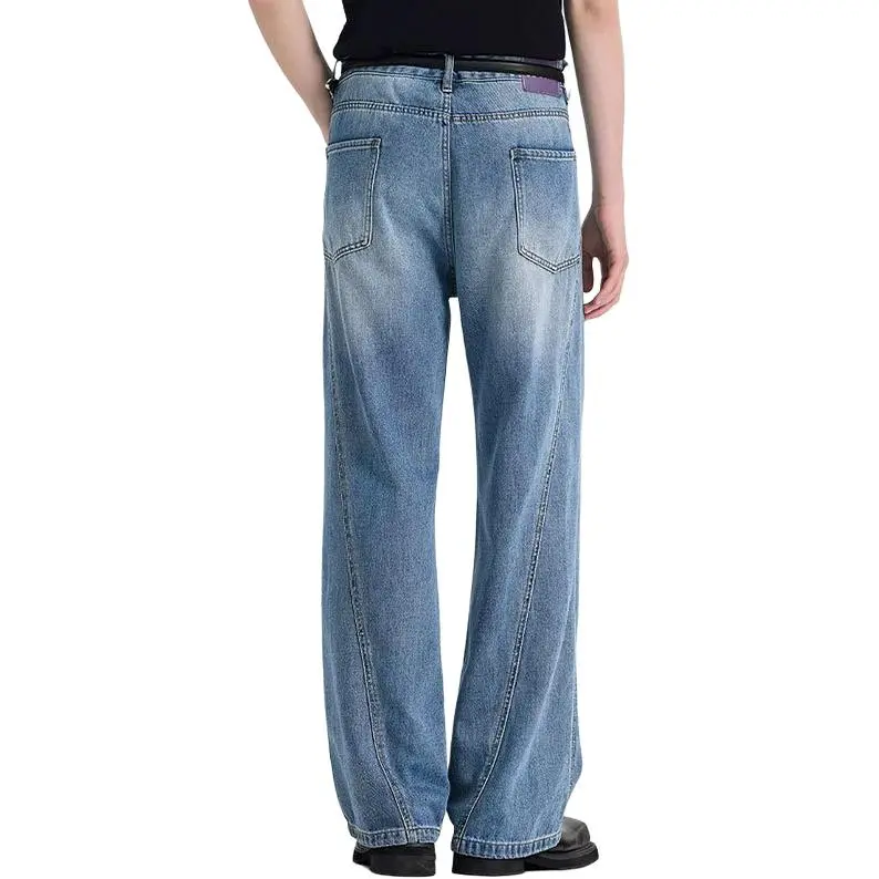 WILD LEADER Jeans Men's Washed Blue[NKW5138W60XXK]-1