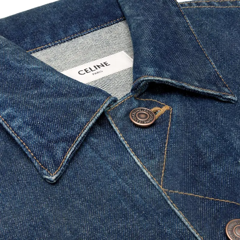 CELINE Denim Jackets Men Blue-3