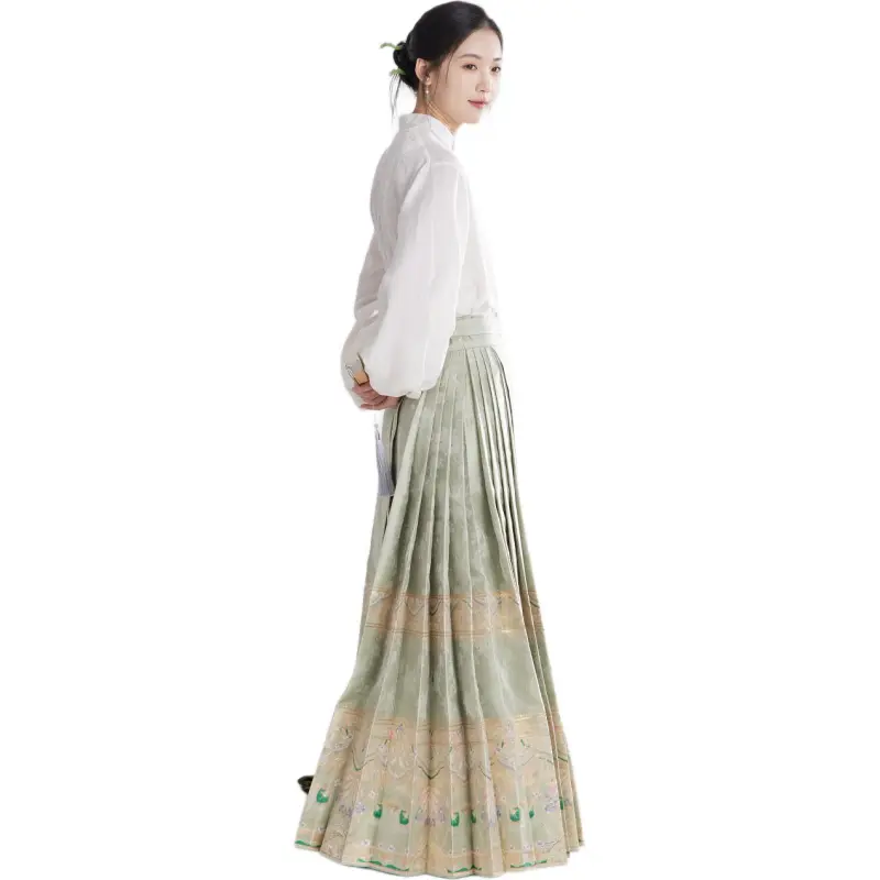 XINGHEHANGE New Chinese Style Modified Hanfu Casual Long Skirt Classical Style Elegant Women's-3