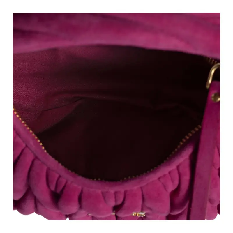 MIU MIU Wander Series Lambskin Handbag Trumpets Women's Fuchsia-4