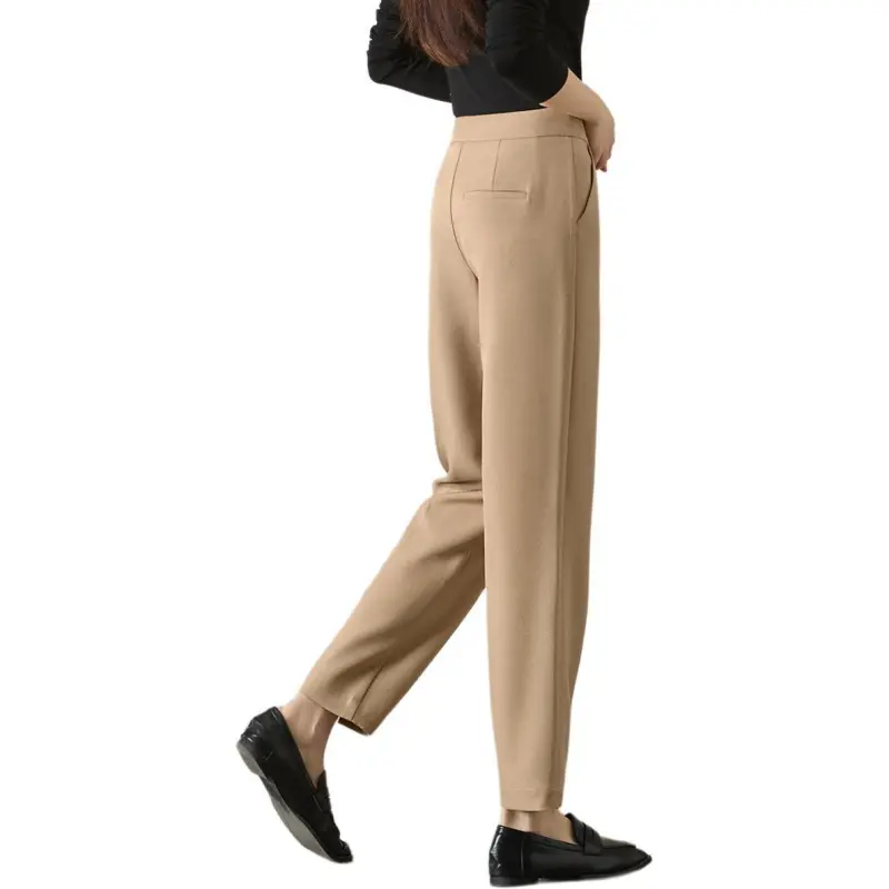 Mo Han Yi Mei Casual Pants Women's Light Khaki-1