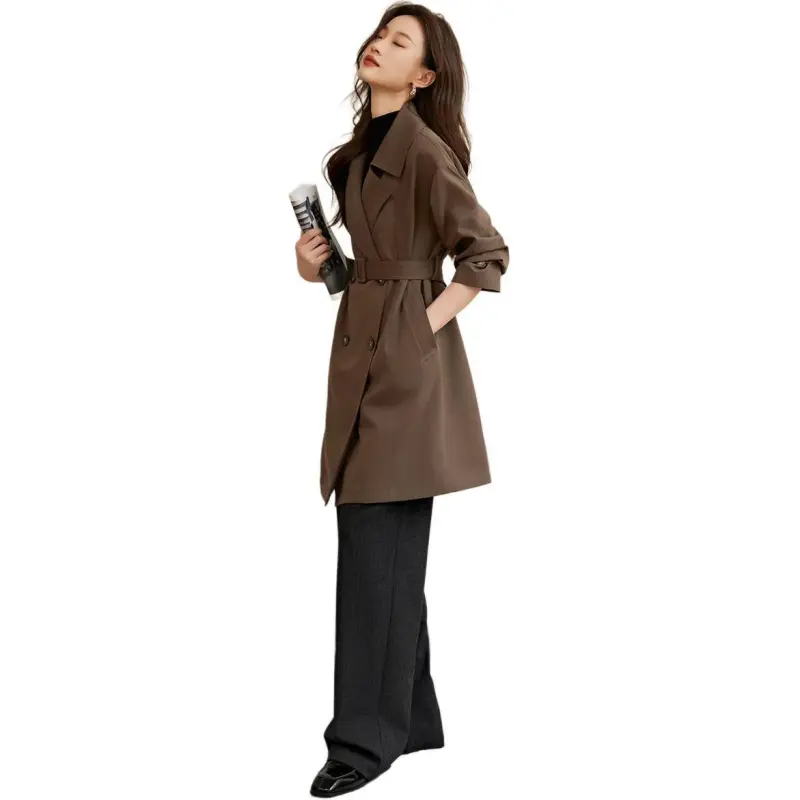 Mo Han Yi Mei Trench Coat Women's Cool Camel-1
