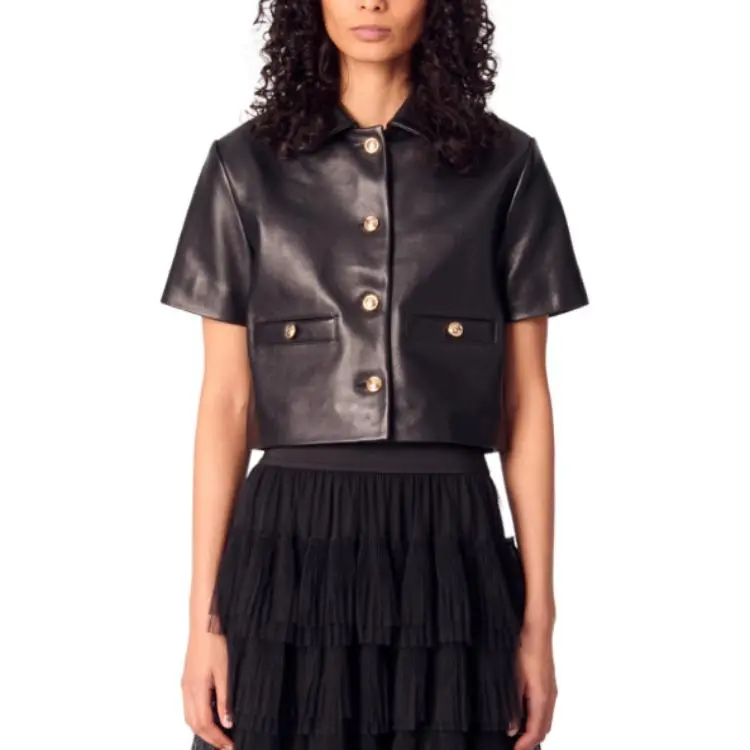 Maje Leather Jacket-1