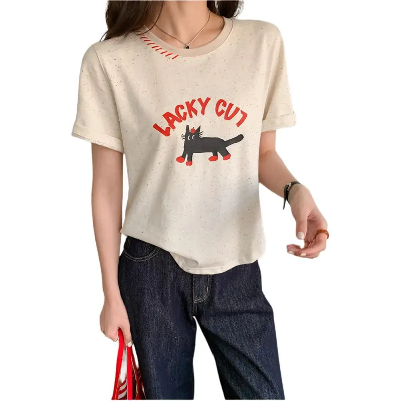 Mu Xiao Xin Regular T Shirt Women's-2