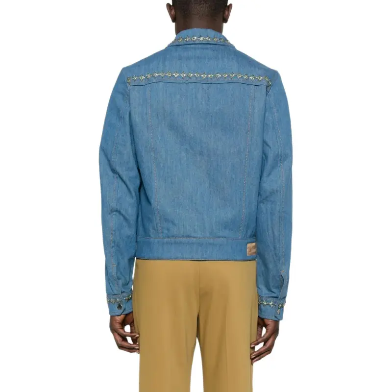 AMIRI Crystal Pleated Cadet Jacket-2