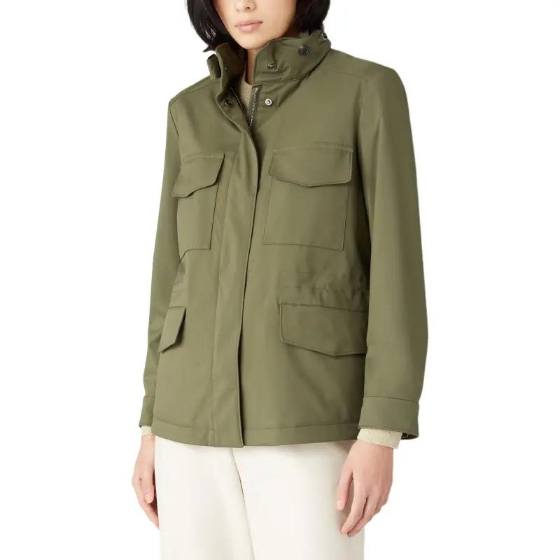 Loro Piana SS25 Jackets & Coats Women's Olive Green-2